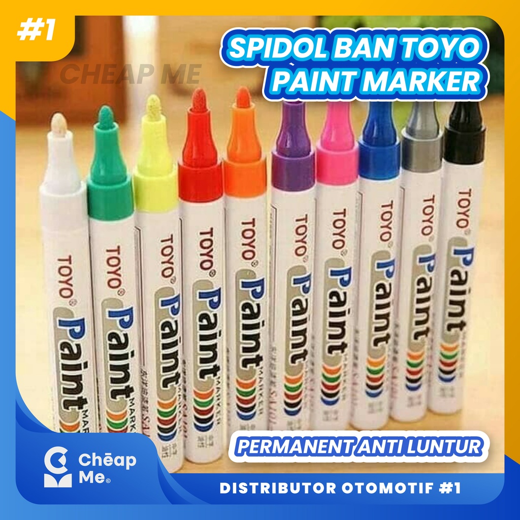 

SPIDOL Ban Merek Toyo Paint Marker. Barang Original