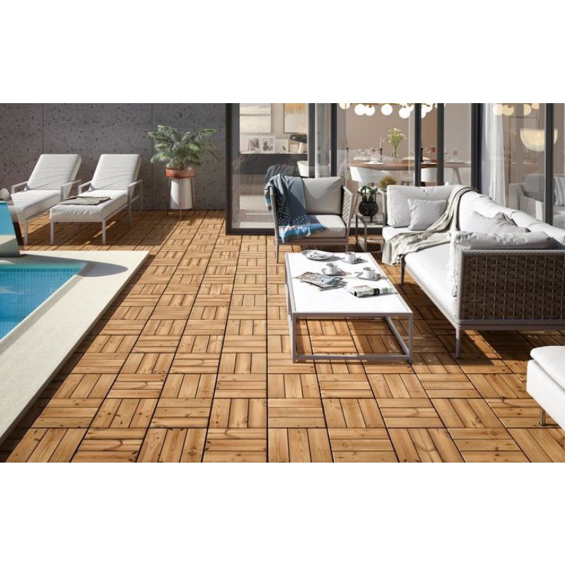 ubin kayu lantai kayu /deckingtile bongkar pasang