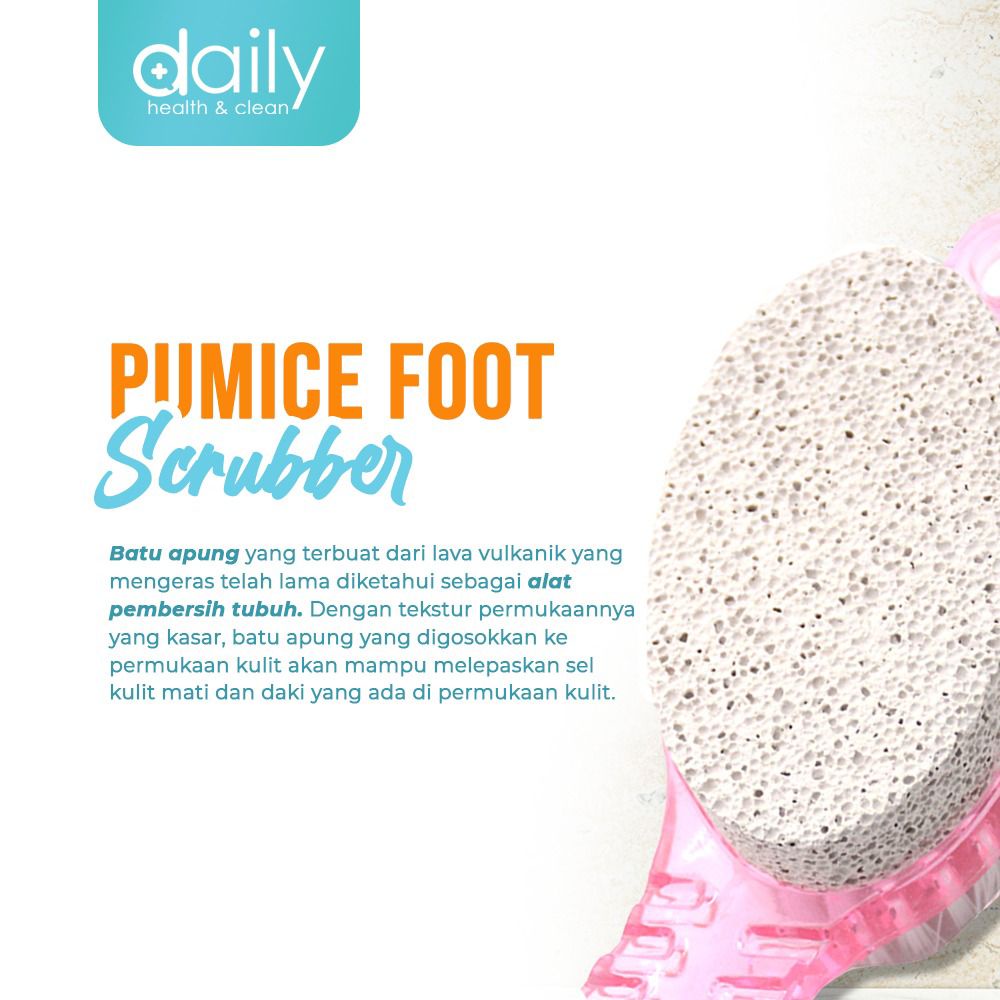 BATU APUNG PENGGOSOK KAKI DAILY PUMICE FOOT SCRUBBER 4 in 1