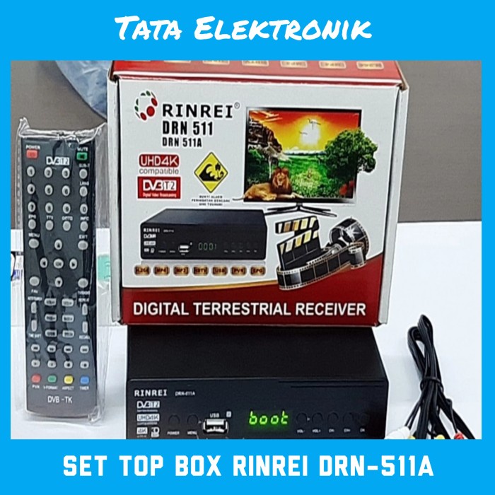 DVB T2 Digital Receiver / SET TOP BOX RINREI DRN-511A