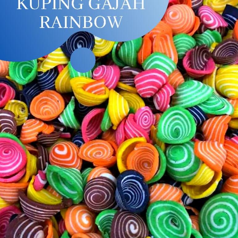 

ゴ Kuping gajah mini / camilan kuping gajah rainbow / Snack kuping gajah mini ゃ