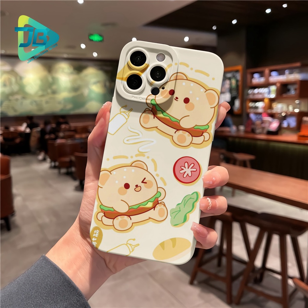 CUSTOM CASE SOFTCASE SILIKON PROCAMERA BURGER CUSTOM OPPO REALME VIVO XIAOMI SAMSUNG INFINIX IPHONE FOR ALL TYPE JB6199