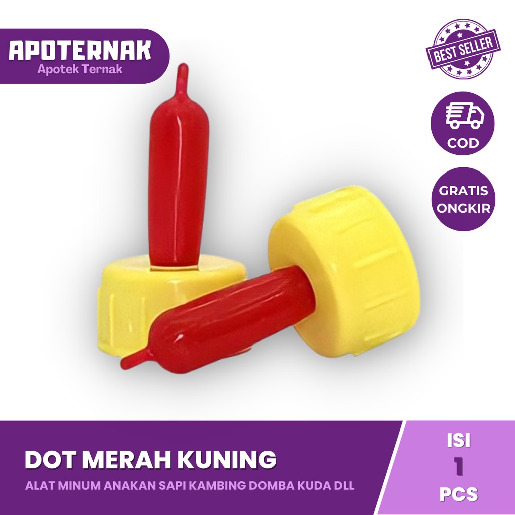 GROSIR DOT MERAH KUNING Beli Minim 5 pcs Dot Cempe Anak Kambing Domba Anjing Kucing Tutup Botol Kuning