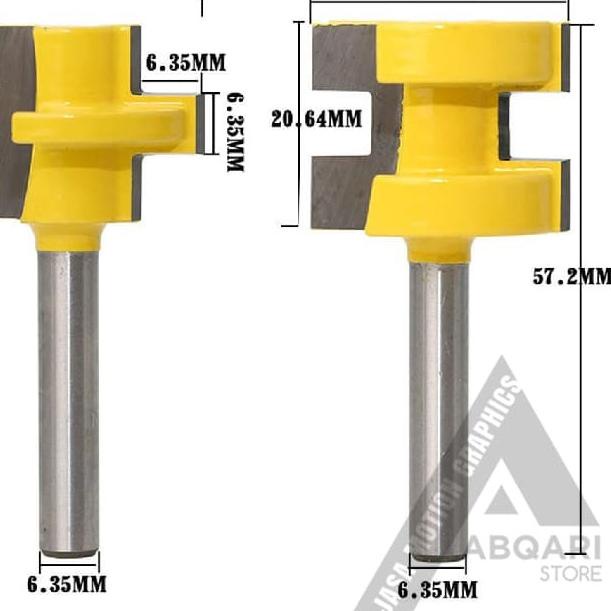 tenon mortise / mata profil penyambung kayu / router bit