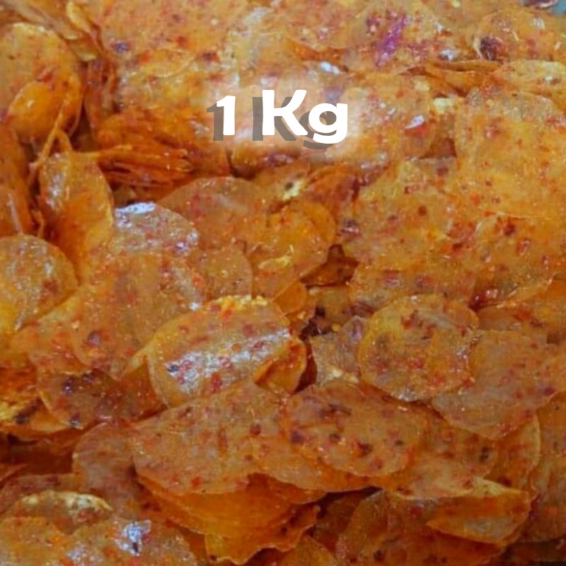 Jual [ Terenak ] Keripik Kaca Oven 1kg Pedas Asin Daun Jeruk Kirca