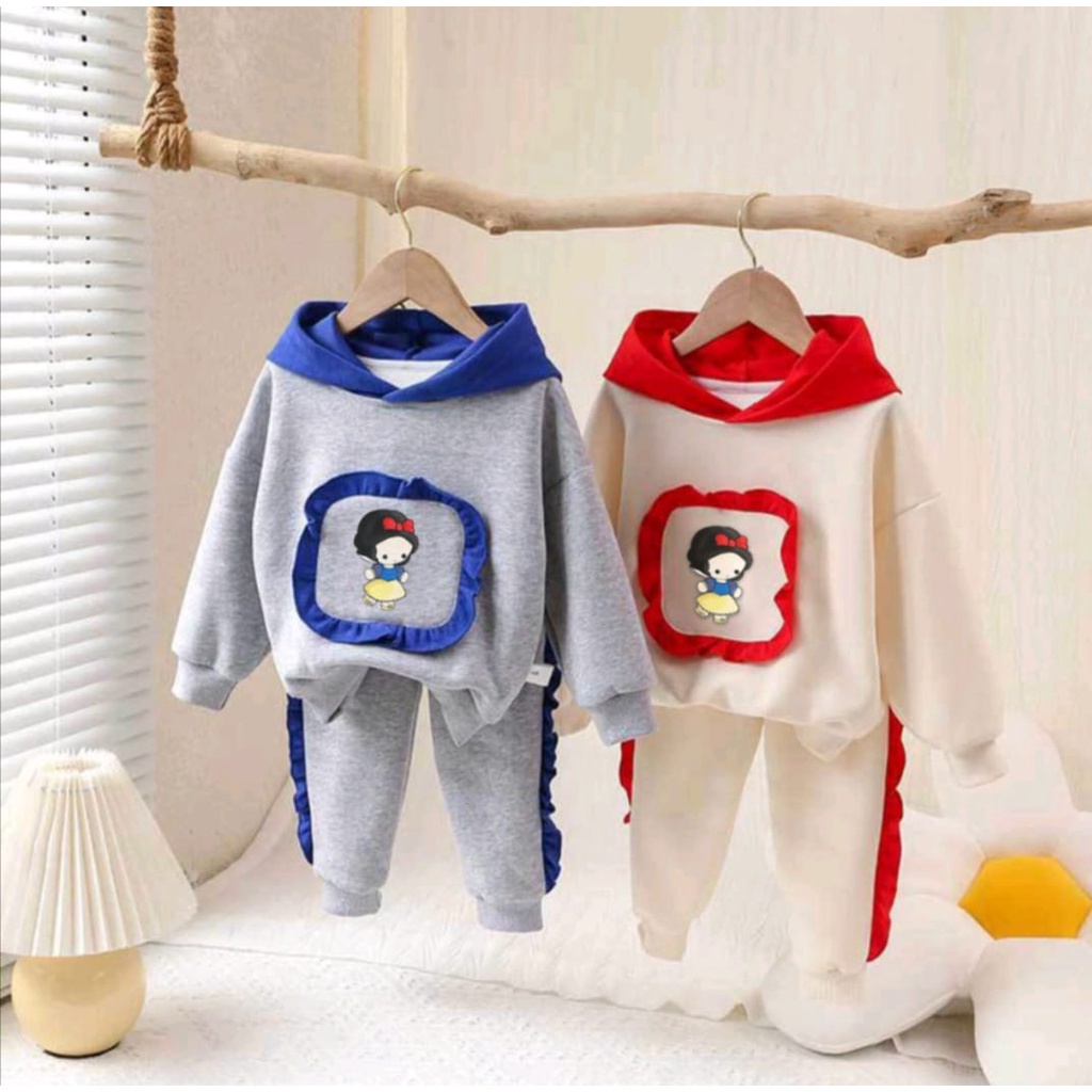 COD-PROMO SETELAN BAJU SWEATER HOODIE ANAK PEREMPUAN UMUR 1-5 TAHUN SETELAN HOODIE ANAK MUSIM DINGIN ANAK PEREMPUAN DAN LAKI-LAKI TERBARU