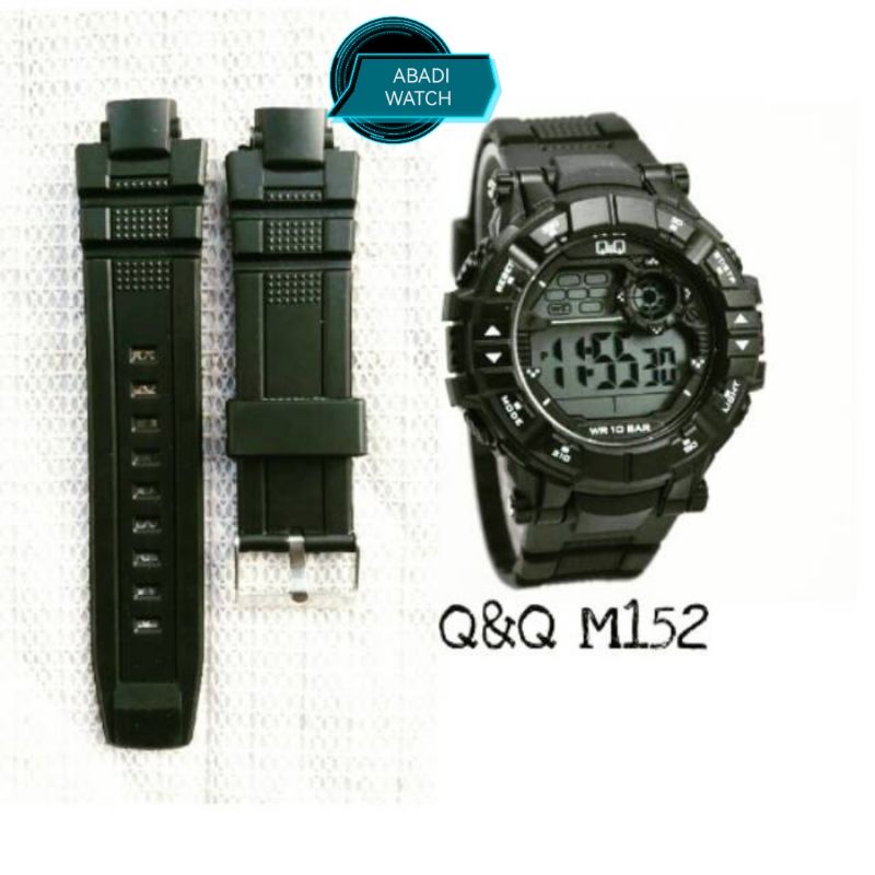 TALI JAM TANGAN QQ QNQ Q&amp;Q M152 RUBBER STRAP