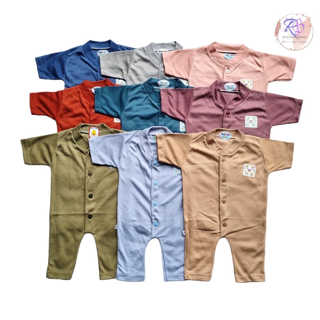 Hansop Bayi Unisex / jumper bayi variasi warna lengkap kualitas SNI harga murah / baju kodok / jumper pendek unisex cowok cewek