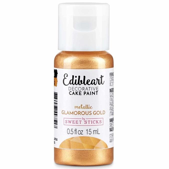 

Glamorous Gold Edible Art Paint Sweet Sticks Cake Kue Pewarna 15 ml