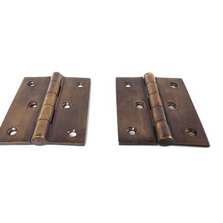 4" Solid Brass Door Hinge / Engsel Pintu Kayu Kuningan Asli Antiq