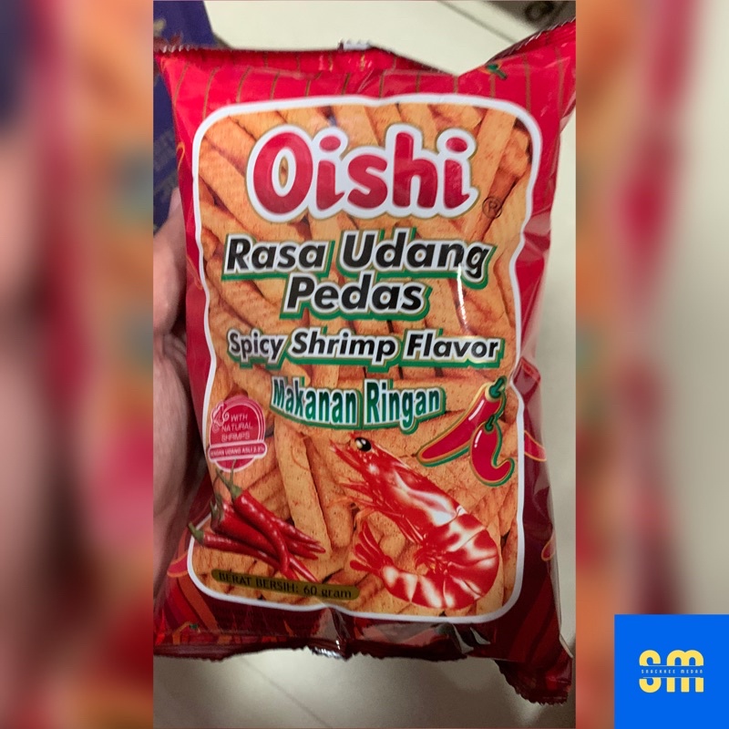 

OISHI SNACK RASA UDANG PEDAS 60G