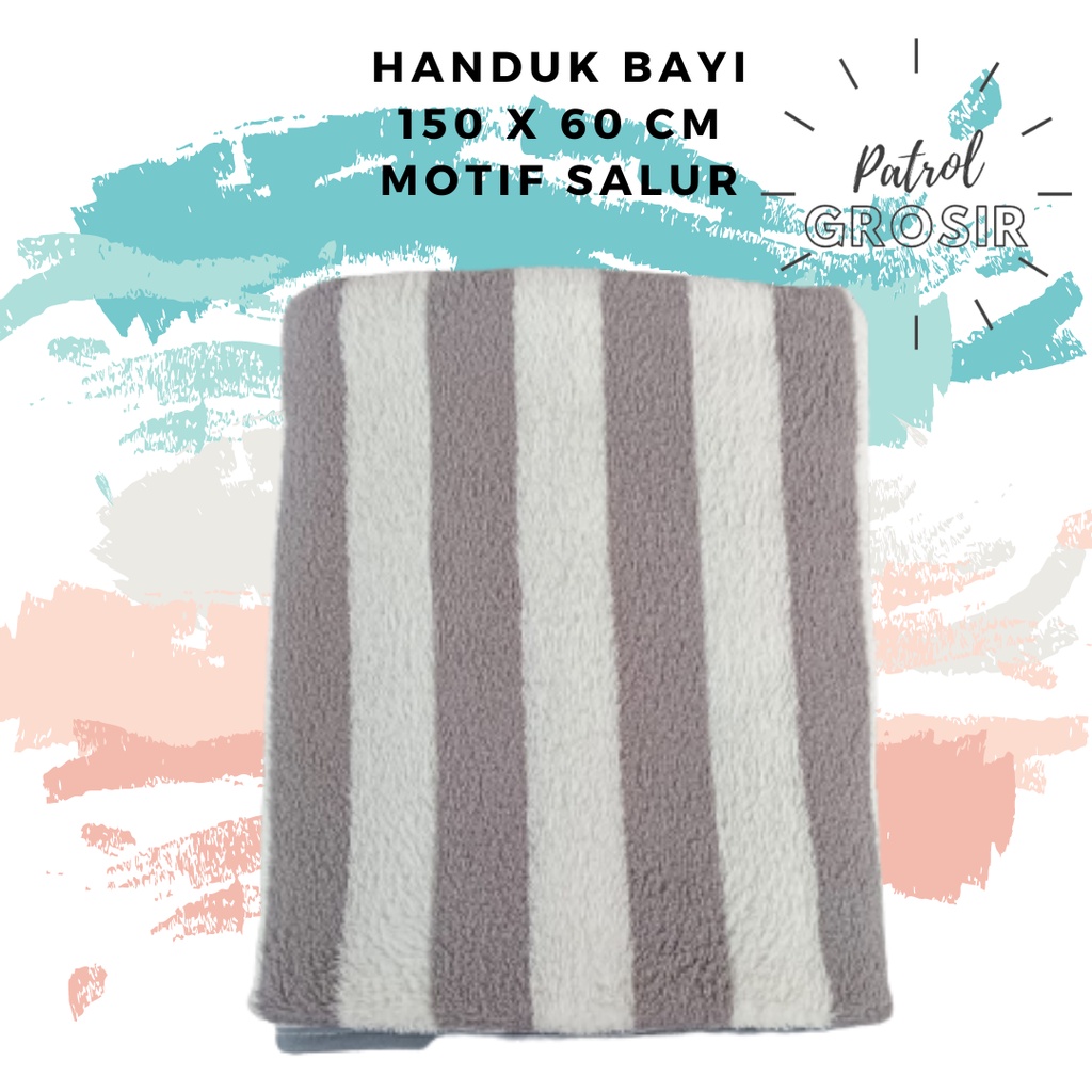 Handuk Bayi | Motif Salur | 150 x 60 cm|