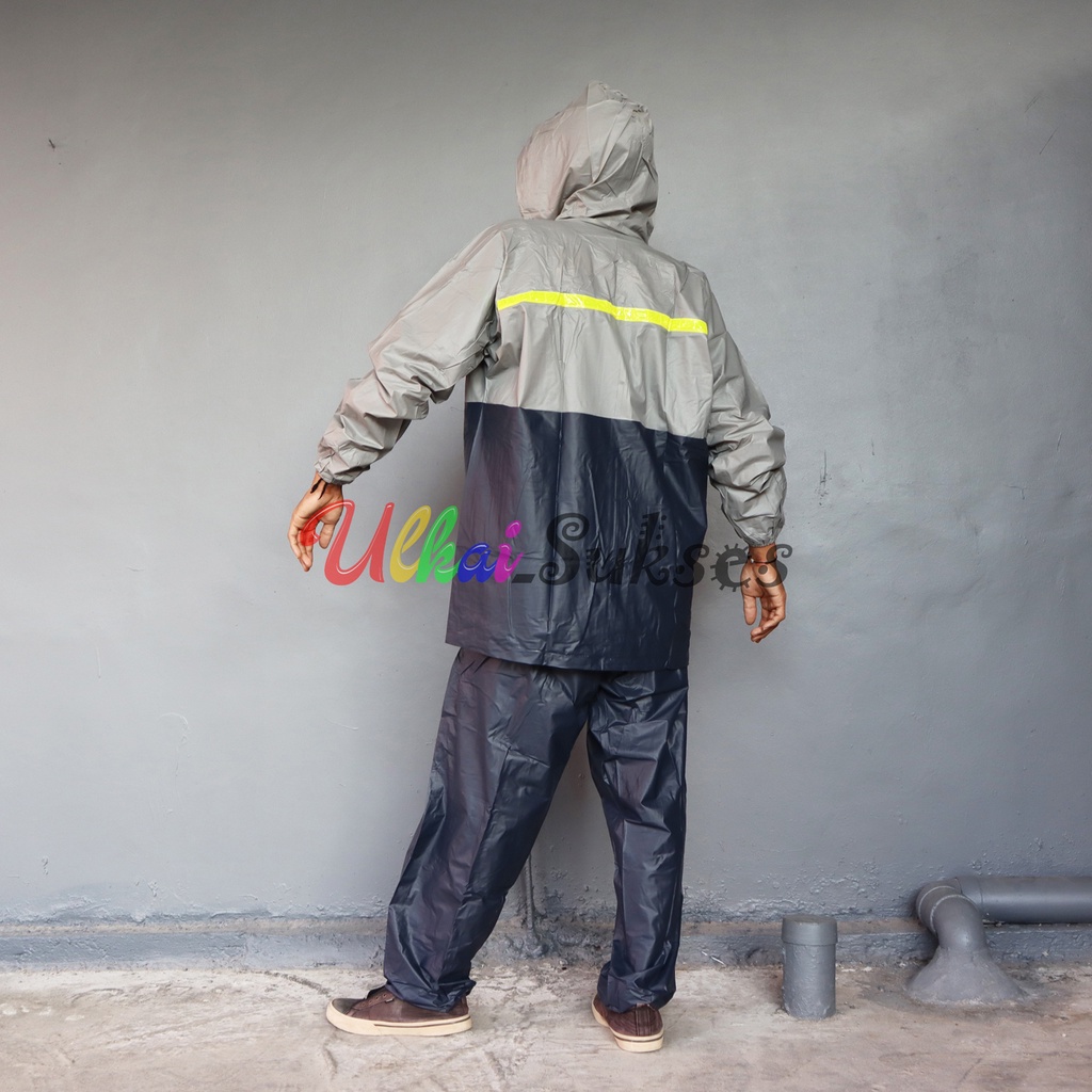 Gajah Jas Hujan Setelan Big Color - Raincoat Dewasa Jaket Celana Pria Wanita Murah Terlaris