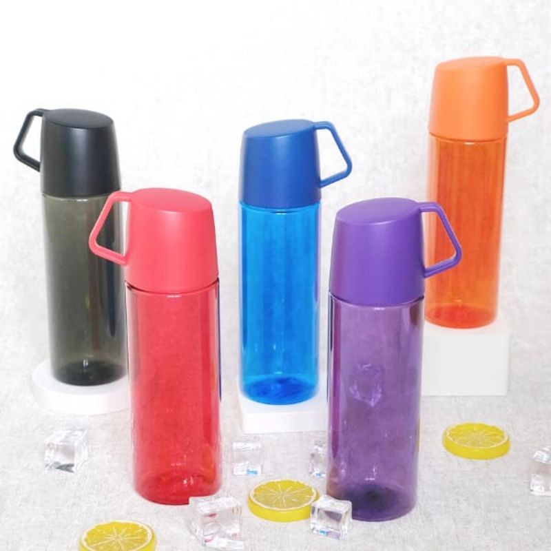 Botol minum Plastik Tumbler TAKA chielo Tutup cangkir 500ml