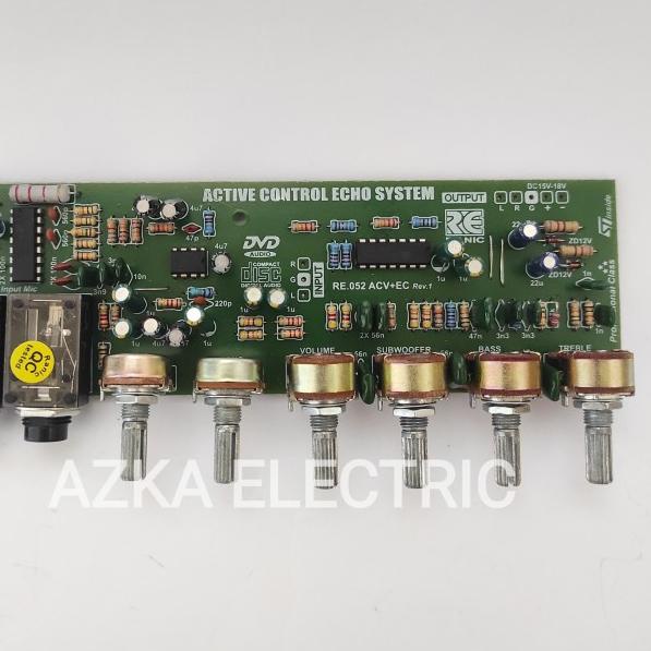 Kit Tone Control Stereo Mic Echo Subwoofer