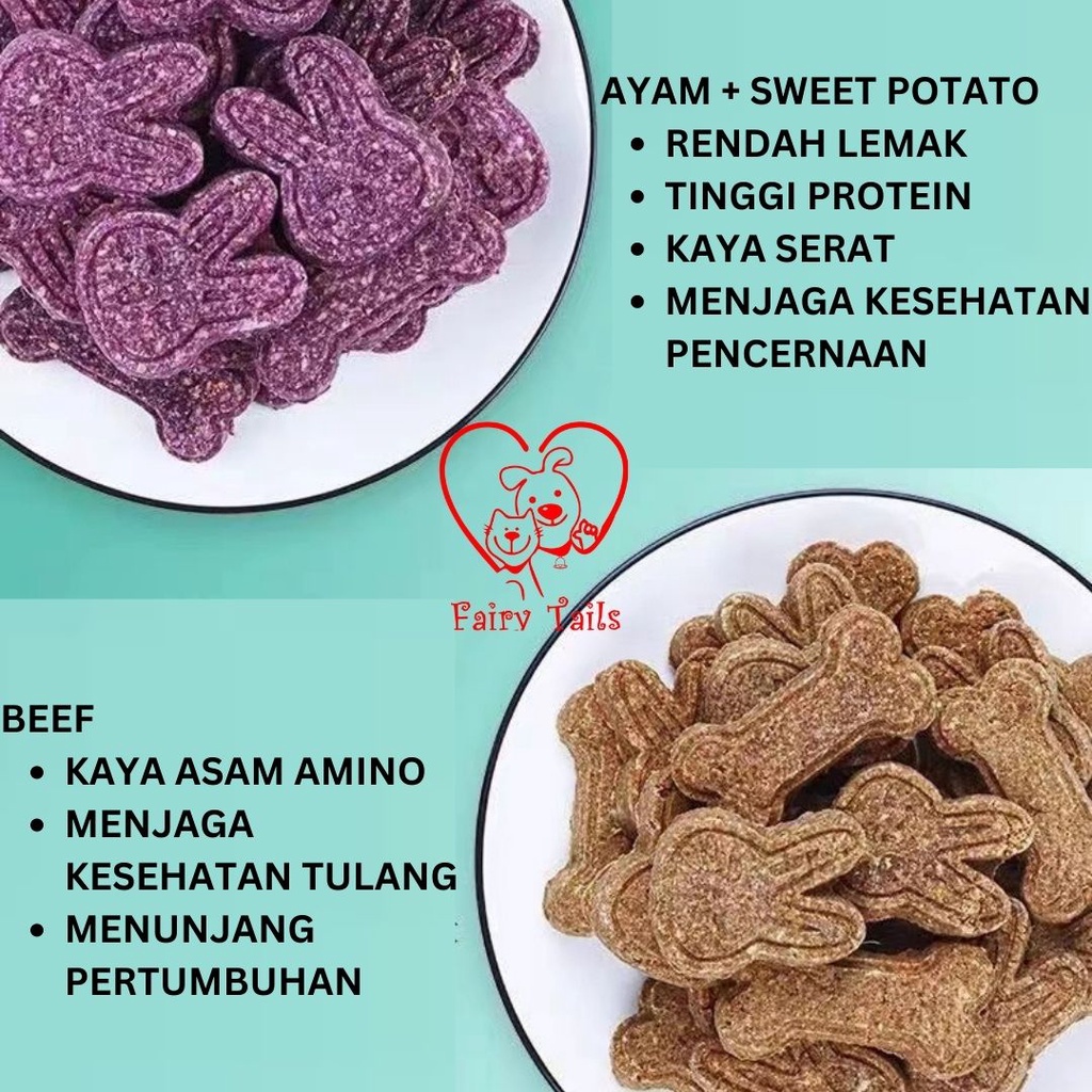 [016] Snack Anjing Rupert's Choice Biskuit Cookies Susu Kambing  Daging dan Sayur Segar Cemilan Sehat Anabul [Premium German Quality] Dog Calcium Treat