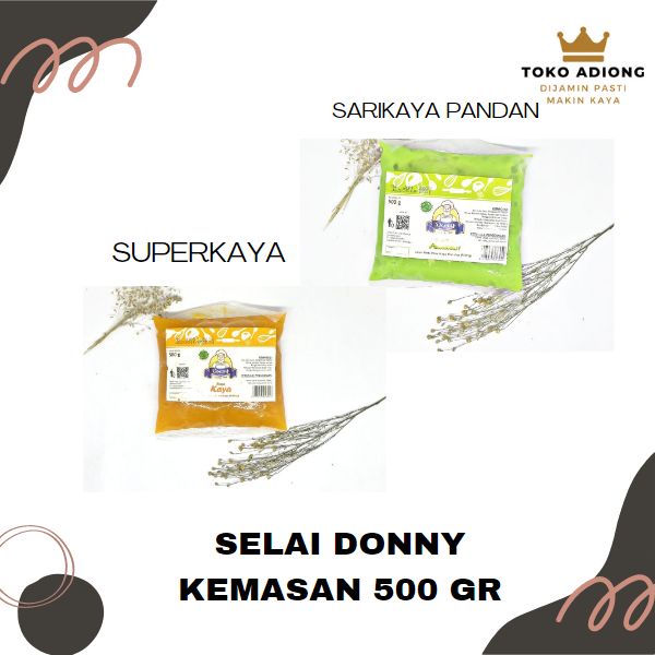 

SELAI DONNY KEMASAN 500GRAM / selai berbagai macam rasa