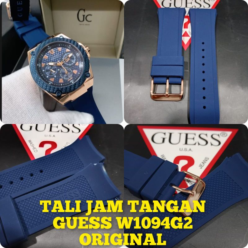 Tali jam tangan guess all seri W1094G Karet original