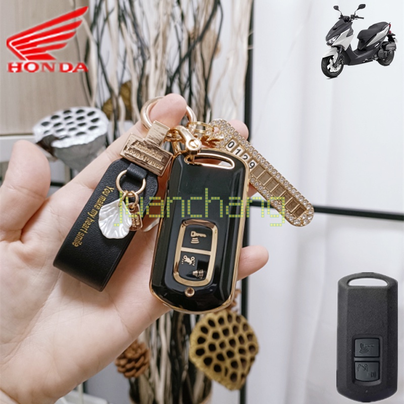 Case Remote Kunci Fob 2 Tombol TPU Untuk HONDA Scoopy 2022 Airblade 150 Klik 150 Vario 125 Vario 150PCX 150 PCX125 150i SH125 Skuter