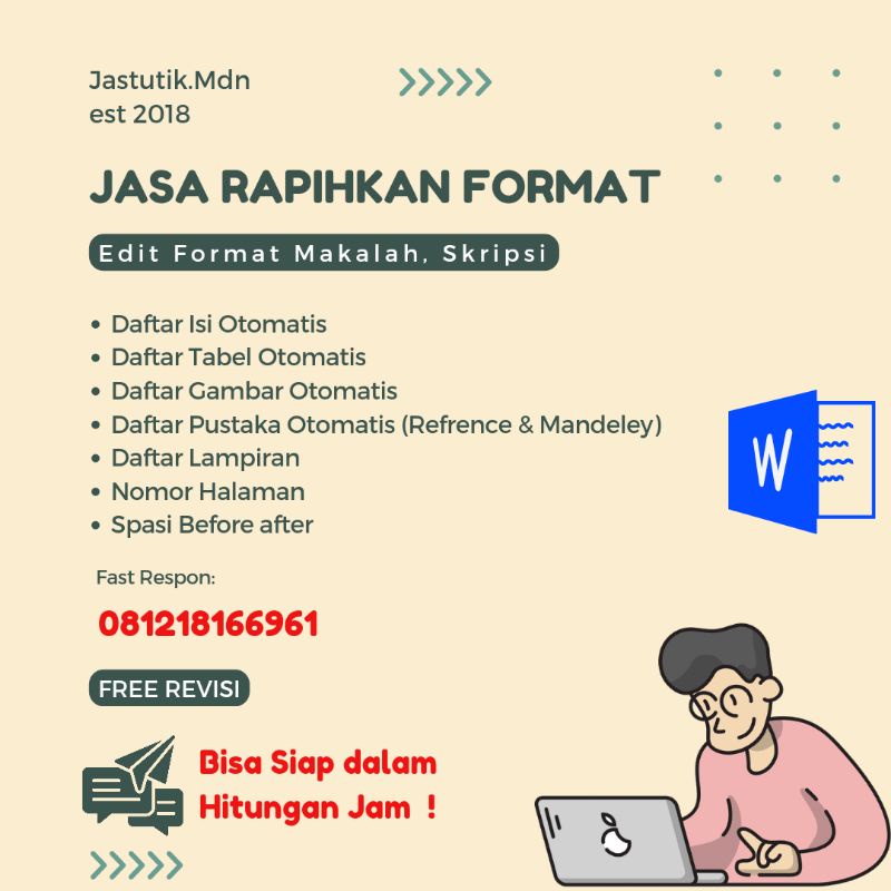 Jasa edit format skripsi, makalah, thesis, dokumen dll