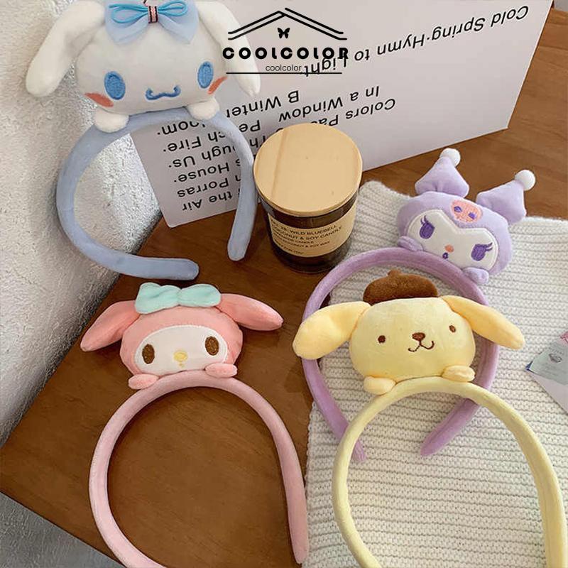 COD❤️Ikat Kepala Cinnamoroll Korea Cute Cat Telinga Rambut Band Cuci Wajah Ikat Kepala Sederhana Tekan Rambut Klip Hiasan Kepala Fashion Murah