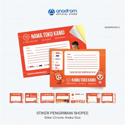 

Stiker Pengiriman | Tema Shopee Orange | Anadrom 3012