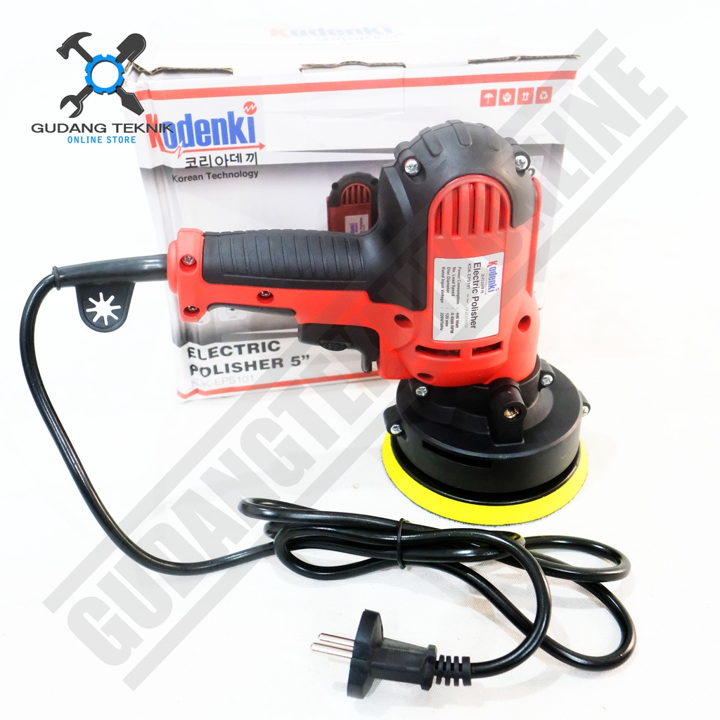 Mesin Poles Mobil Motor 5&quot; KODENKI KDK-EPS101 / Mesin Polisher 5 Inch KDK EPS101 - Elektrik Polisher KDK EPS 101 KODENKI