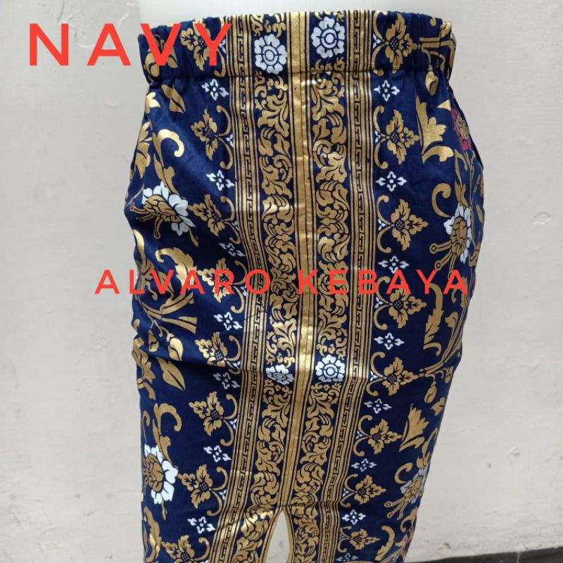 Rok bawahan kebaya span pendek belah motif batik pict jadi siap pakai midi tradisional modern