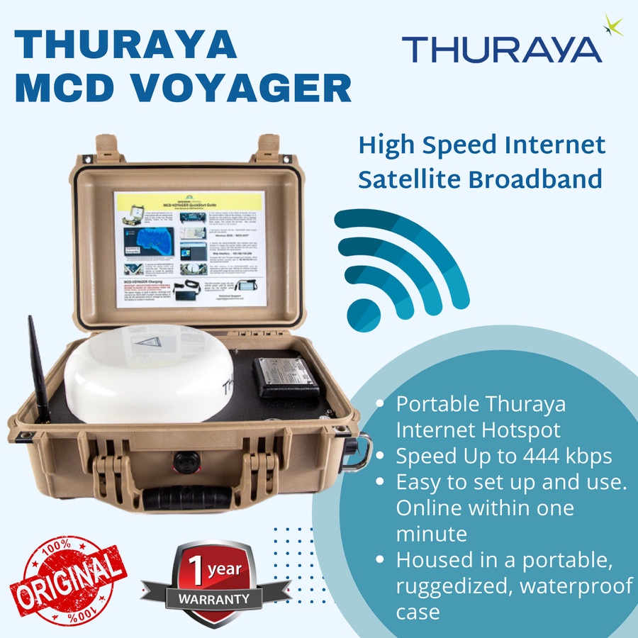 Thuraya MCD Voyager Portable Internet Satellite Hotspot (On The Move)