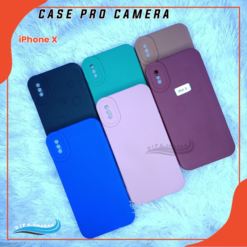 CASE IPHONE X/XS Softcase case pro camera macaron bahan tebal di jammin sesui foto master soft case pro camera