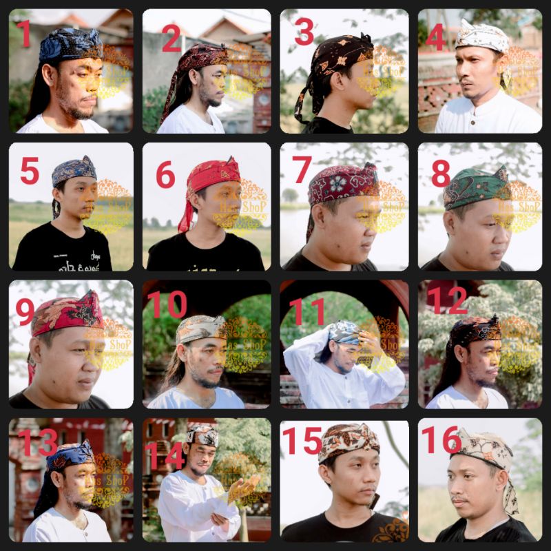 Iket sunda-iket cirebon -iket batik cirebon-blangkon cirebon