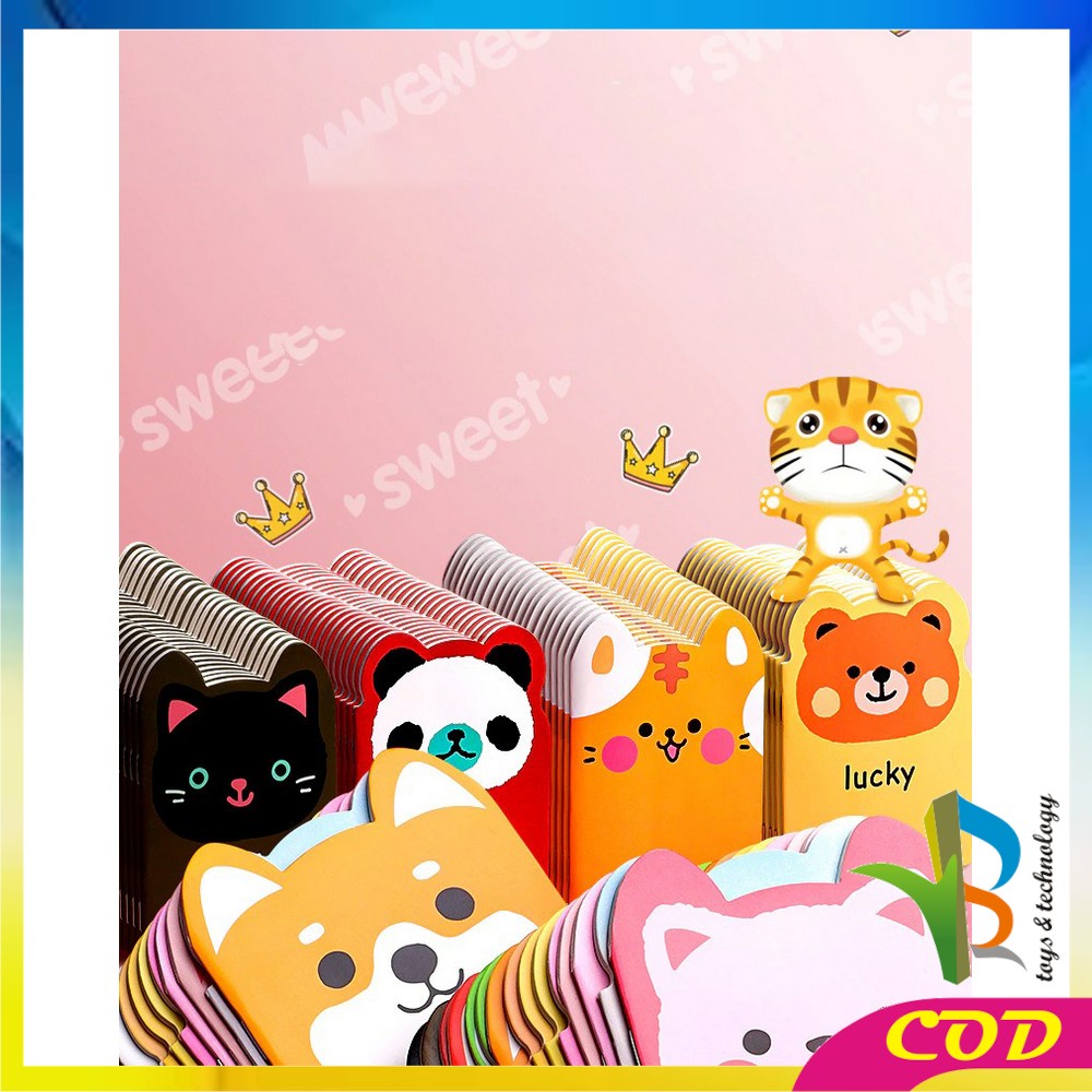 RB-A40 Buku Tulis Memo Kecil Mini Motif Karakter Kartun / Note Book Buku Catatan Kartun Berkuping Cartoon Mini Book