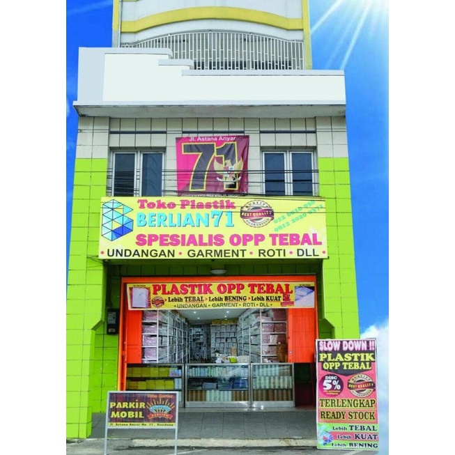 

30 x 45 cm Plastik OPP TEBAL Double Seal (100 lbr) (lem/seal)