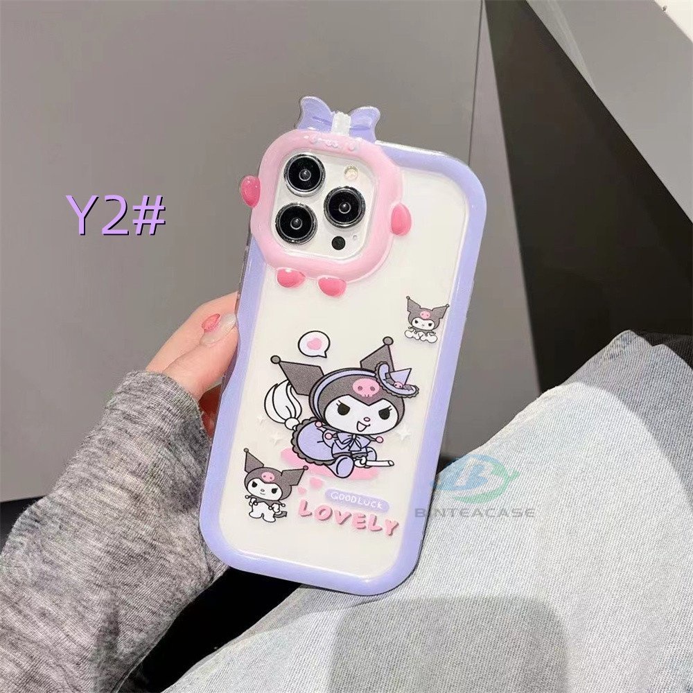 Casing IPhone 14 Pro Max 13 Pro Max 11 12 Xr XS 6 6S 7 8 Plus Motif Cinnamoroll Dan Kuromi