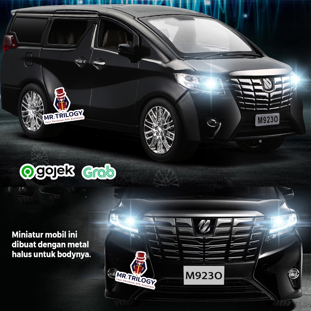 DIECAST MOBIL / MINIATUR MOBIL ALPHARD 1:24 | KADO MOBIL MAINAN DIE CAST