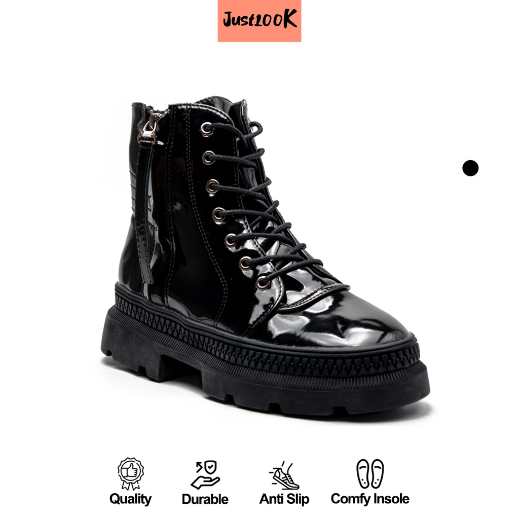 JustLook Hwajung Boots Sepatu Sneakers Wanita Sneakers Shoes Fashion Korea
