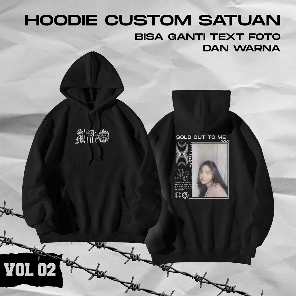 Jaket Custom Desain Sendiri / Custom Hoodie / Jaket Custom Sablon Satuan / Jaket Sablon Custom / Jak