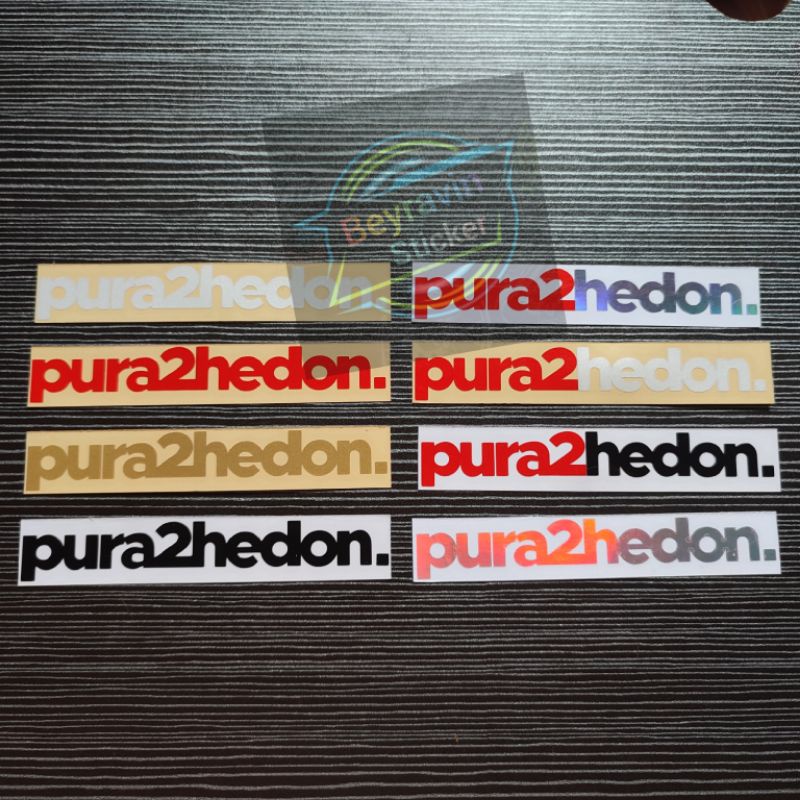 STICKER PURA PURA HEDON STIKER PURA2HEDON CUTTING