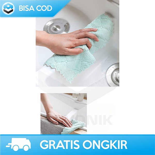 KAIN LAP DAPUR SERBAGUNA KAIN LAP MICROFIBER HALUS LEMBUT SERAP NODA