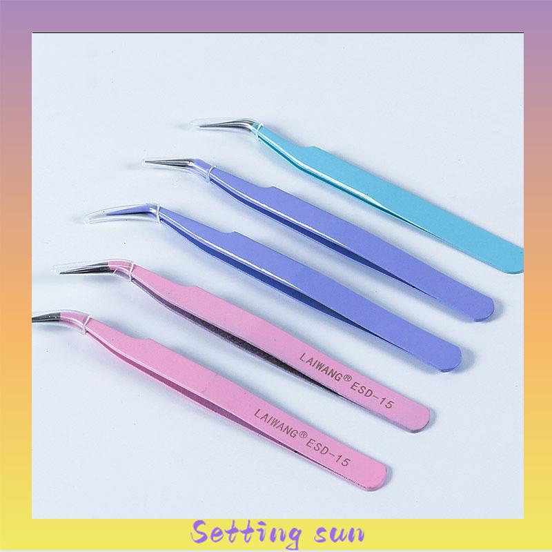 Pinset Lengkung Gundam Stiker Scrapbook Tools Warna Pastel Lucu Tweezer Sticker Pinset TN