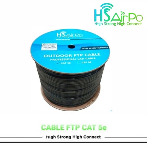 HSAirPo HS-FTP5EOD Kabel LAN Network STP FTP Outdoor Double Jacket Cat 5 Cat5 Cat 5e Cat5e HS AirPo FTP5EOD M1