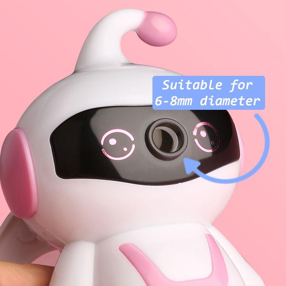 Top Pencil Sharpener Hadiah Kantor Hadiah Siswa Berbentuk Robot Tangan-Engkol Alat Mekanik