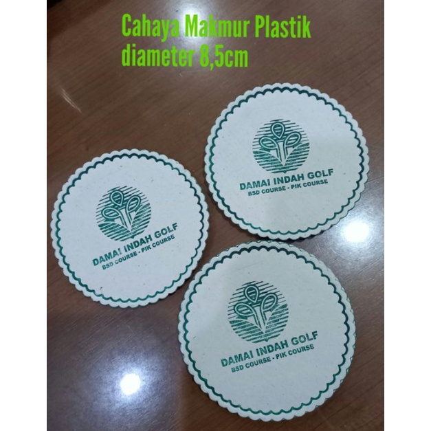 Coaster Tatakan Gelas Hotel Kertas Polos isi 500pcs