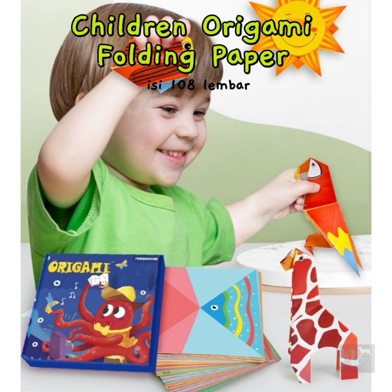 

Children Origami Folding Paper 108 lembar