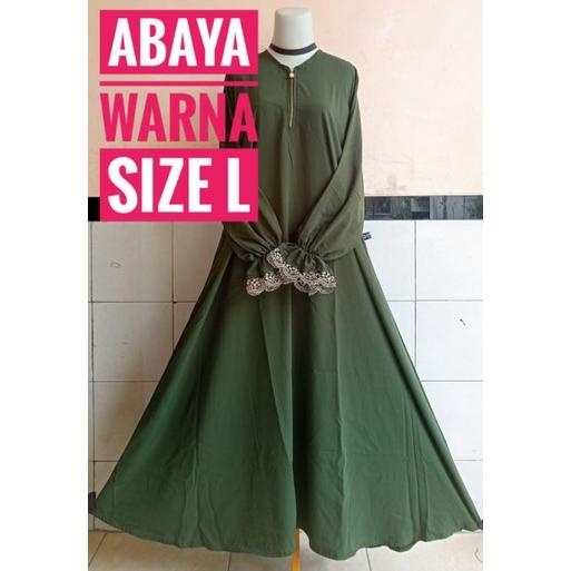 PRODUK- ABAYA POLOS WARNA TEMBORO .