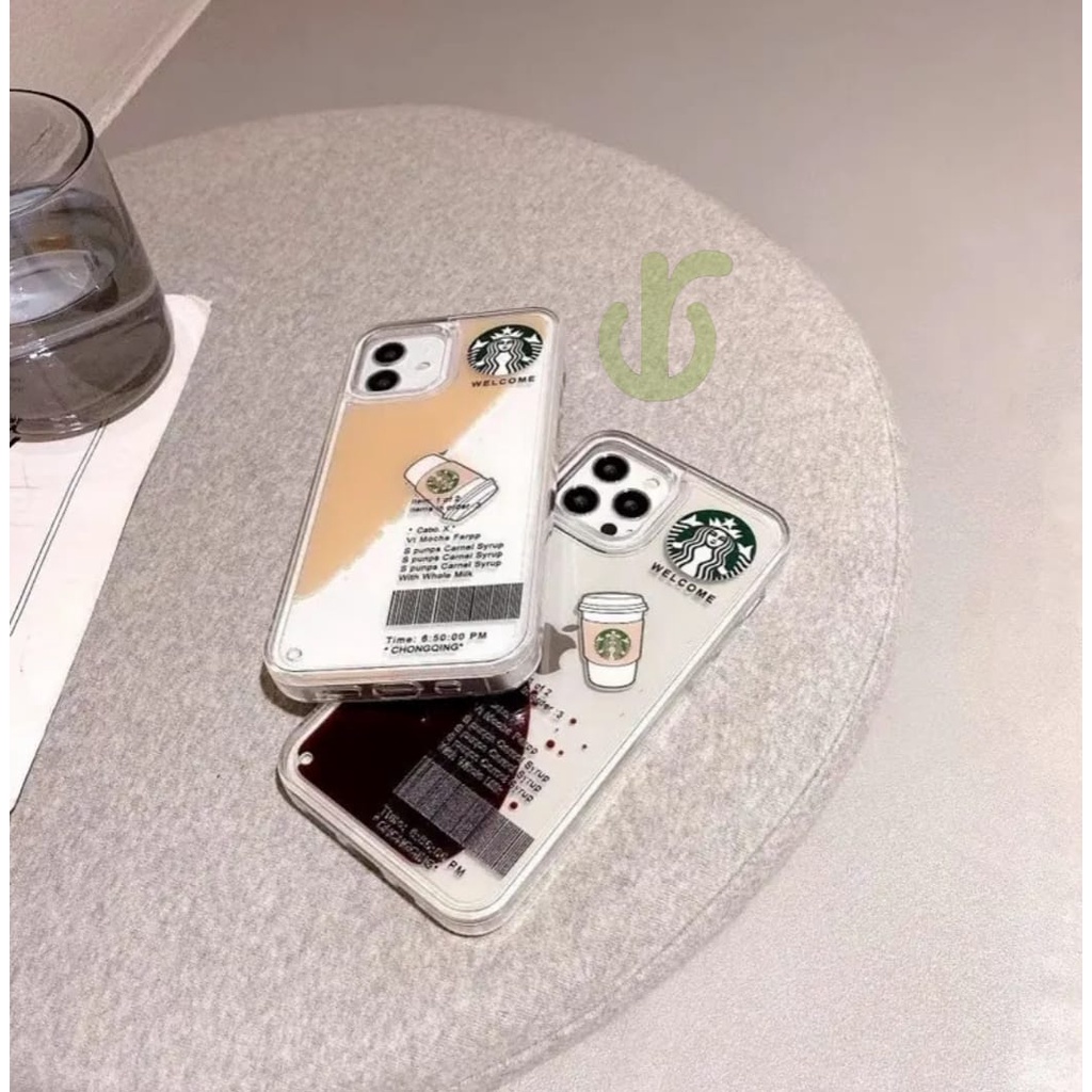 CASING KOPI STARBUCKS 3D LIQUID FOR IPHONE 6 7 7+ 8 8+ PLUS SE 2 X XS MAX XR 11 12 13 14 PLUS PRO MAX