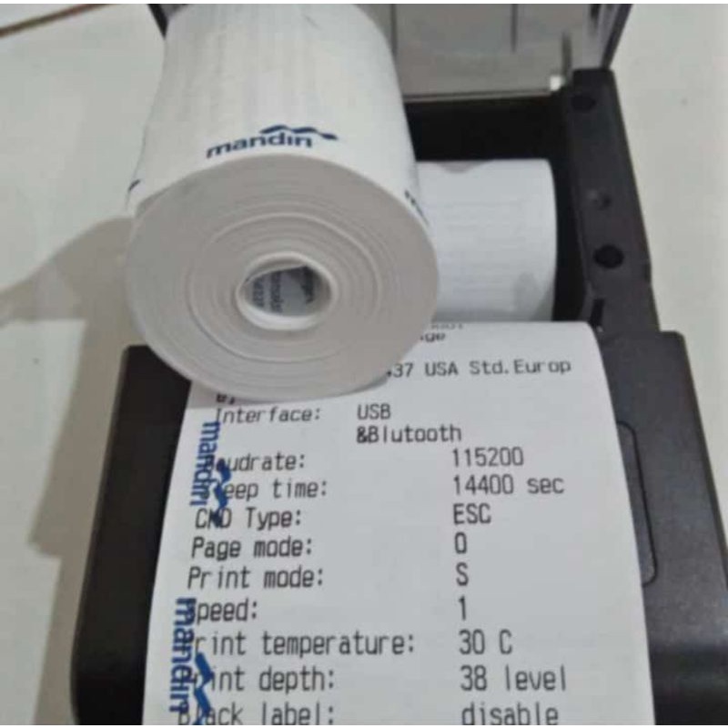 

RB Kertas Struk Thermal Logo Mandiri 57x40mm Paket 10 Roll