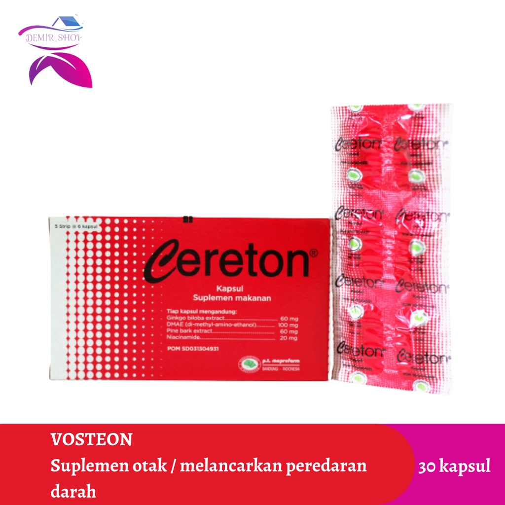 Cereton / Suplemen Otak / Memperlancar Sirkulasi Darah