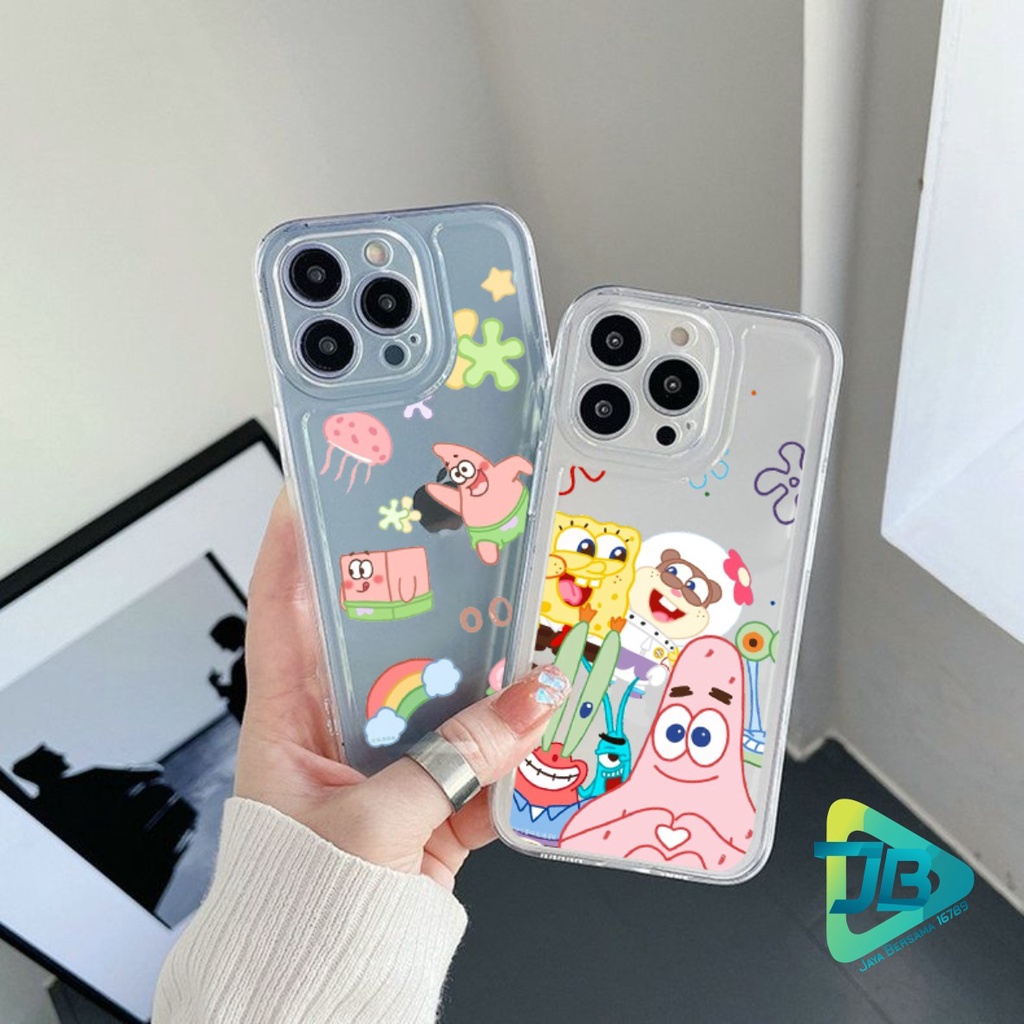 CUSTOM CASE SOFTCASE SILIKON CLEAR BENING SPONGEBOB CUSTOM CASE VIVO Y12 Y15 Y17 Y16 Y12S Y20 Y21S Y91 Y93 Y95 Y91C Y1S Y22 Y35 V25 V25E JB6165