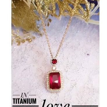 kalung titanium batu warna Klng01